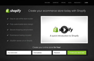 shopify video landing page